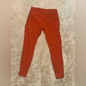 lululemon athletica Orange Leggings